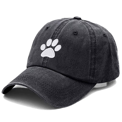 Dog Paw Vintage Washed Cotton High Quality Embroidery Dad Hat for Men Women Baseball Cap Golf Caps Snapback Cap Dropshipping