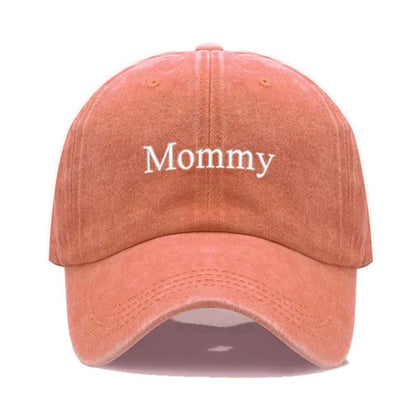Vintage Washed Cotton Baseball Cap for Women Mommy Embroidery Mom Hat Mother'S Day Birthday Gift Wholesale Dropshipping