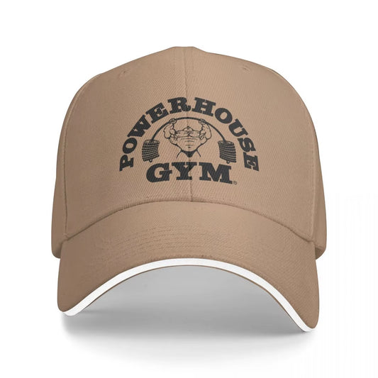 Powerhouse Gym Caps Unisex Fashion Dad Hat Sun Hats Racing Cap Breathable Polyester Baseball Caps Summer