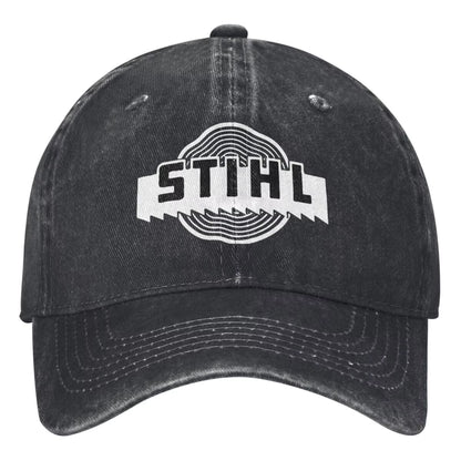 Stihls Tool Logo Washed Baseball Cap Vintage Trucker Hat Summer Unisex Men Outdoor Gym Sun Visors Snapback Cap