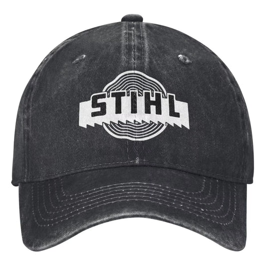 Stihls Tool Logo Washed Baseball Cap Vintage Trucker Hat Summer Unisex Men Outdoor Gym Sun Visors Snapback Cap