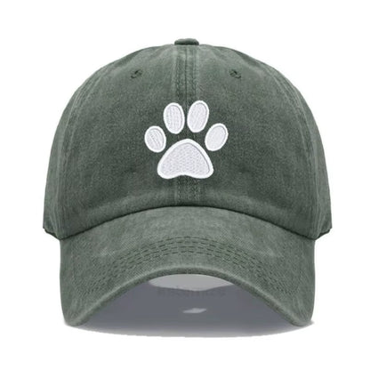 Dog Paw Vintage Washed Cotton High Quality Embroidery Dad Hat for Men Women Baseball Cap Golf Caps Snapback Cap Dropshipping