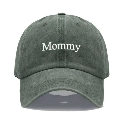 Vintage Washed Cotton Baseball Cap for Women Mommy Embroidery Mom Hat Mother'S Day Birthday Gift Wholesale Dropshipping