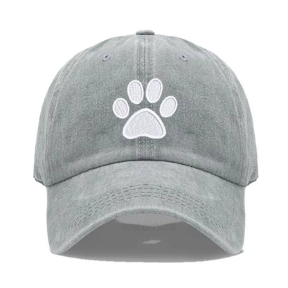 Dog Paw Vintage Washed Cotton High Quality Embroidery Dad Hat for Men Women Baseball Cap Golf Caps Snapback Cap Dropshipping